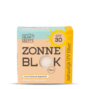 Blokzeep ZonneBlok Minerale zonnebrand SPF 30 koop je bij Het Groenhuis